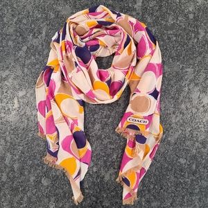Coach Multicolored Signature Scarf